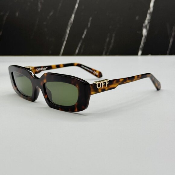 NEW OFF-WHITE OERI13C RENTON 6055 SUNGLASSES WOMEN OVAL HAVANA EYEWEAR - Picture 5 of 11